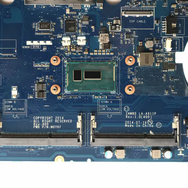 Dell Latitude E5550 ZAM80 LA-A911P Rev:1.0 I7-5600U alaplap Dell Latitude E5550 ZAM80 LA-A911P Rev:1.0 I7-5600U alaplap