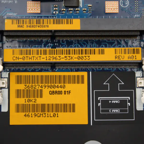 Dell Alien-ware M17x R4 LA-8341P CN-0THTXT alaplap
