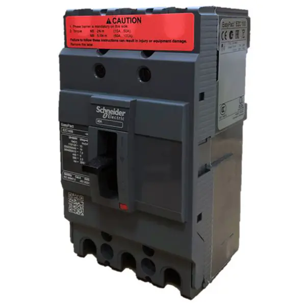 3 pólusú, öntött tokos megszakító Easypact EZC100B 3P30A