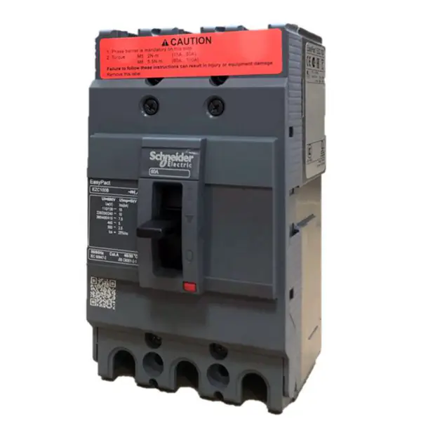 3 pólusú, öntött tokos megszakító Easypact EZC100B 3P60A