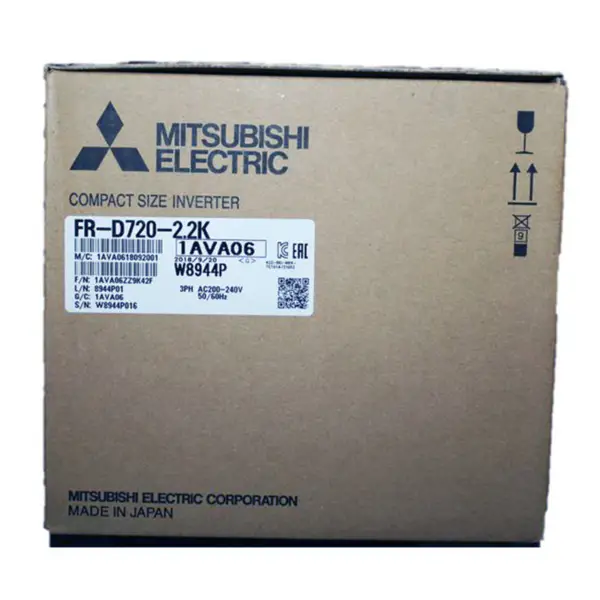 made in Japan Mitsubishi FR-D720-165-NA FR-D700 sorozatú VFD Mitsubishi FR-D720-165-NA VFD