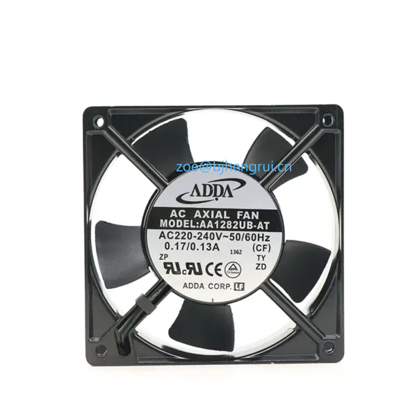 ADDA AA1282UB-AT AA sorozat 2700 RPM 120 x 120 x 38 mm 111,9 CFM 220-240 V golyóscsapágyas AC ventilátor