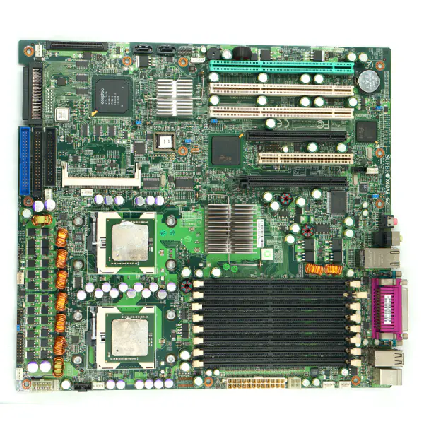 SUPER munkaállomás alaplap SUPER X6DA8-G2 REV 3.00 dual xeon 604 foglalattal és 68 tűs scsi raid interfésszel ipari alaplap
