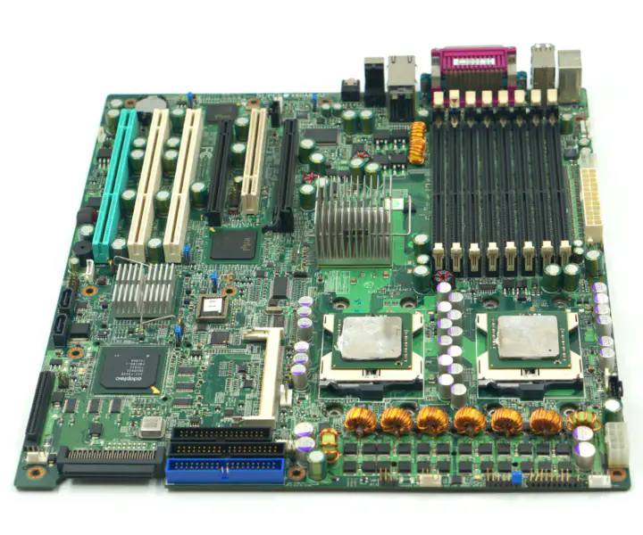 SUPER munkaállomás alaplap SUPER X6DA8-G2 REV 3.00 dual xeon 604 foglalattal és 68 tűs scsi raid interfésszel ipari alaplap