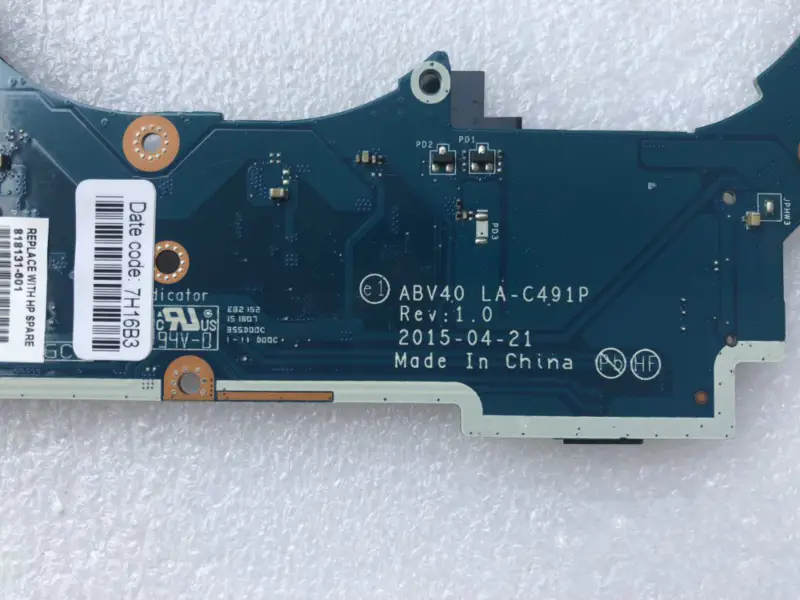HP 818131-001 818131-501 818131-601 LA-C491P i5-5200U alaplap 818131-601 LA-C491P i5-5200U