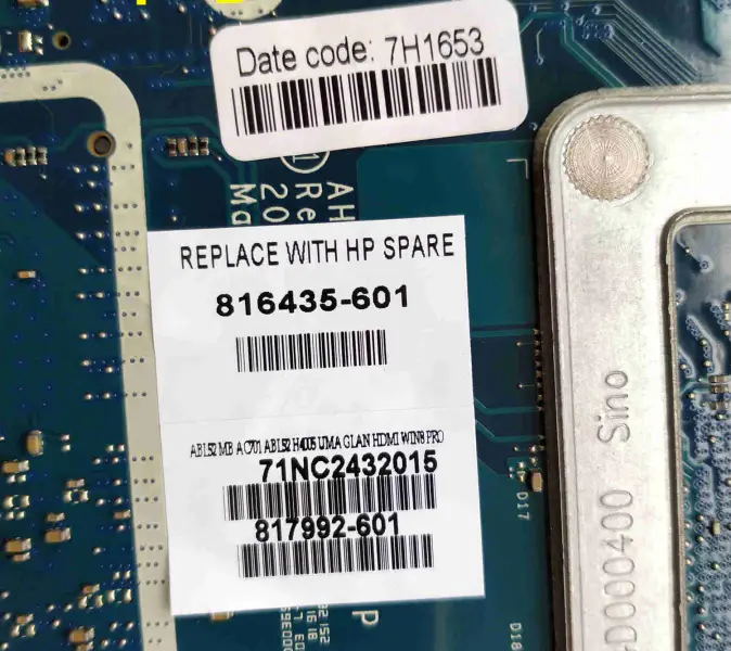 HP 816435-001 816435-501 816435-601 LA-C701P I3-4005U alaplap 816435-501 816435-601 LA-C701P I3-4005U