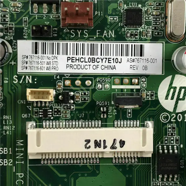 HP 767116-001 alaplap