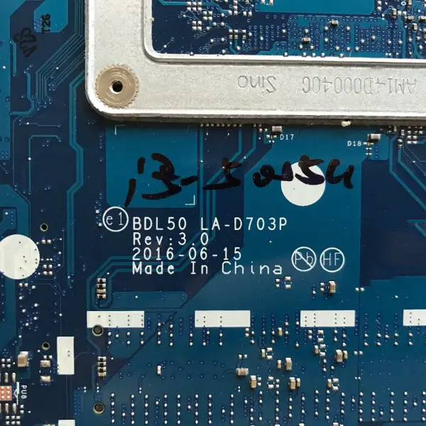 HP 858583-001 858583-501 858583-601 LA-D703P alaplap