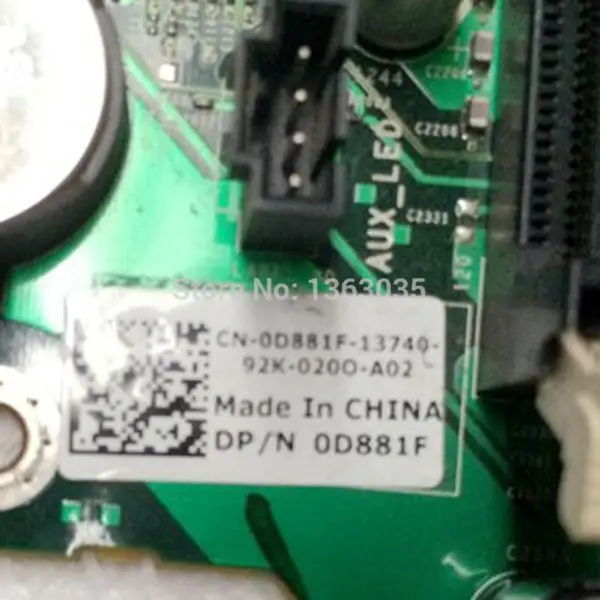 Dell 0D881F D881F CN-0D881F Munkaállomás alaplap a Precision T7500-hoz