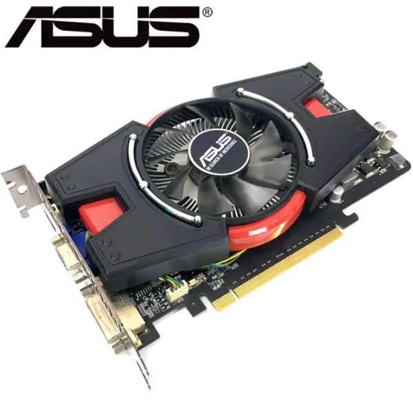 ASUS videokártya GTX 550 Ti 1GB 192Bit GDDR5 videokártyák nVIDIA Geforce GTX 550Ti használt VGA kártyák egyenértékű GTX650-hez