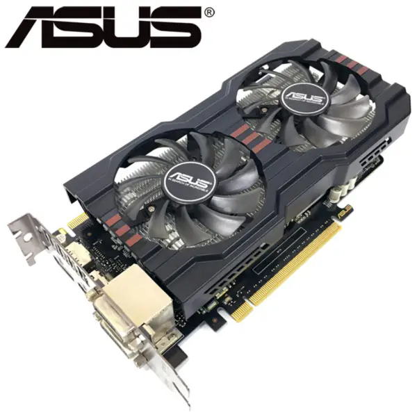 ASUS videokártya GTX 660 2GB 192Bit GDDR5 videokártyák nVIDIA Geforce GTX660 használt VGA kártyák erősebb, mint GTX 750 Ti