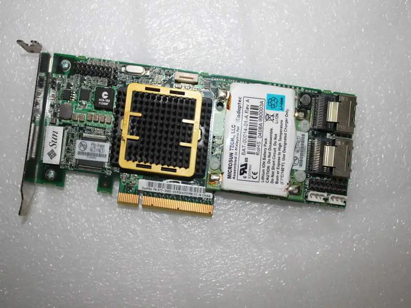 SUN 375-3536 PCI-E SAS RAID RAID tömb kártya akkumulátorral