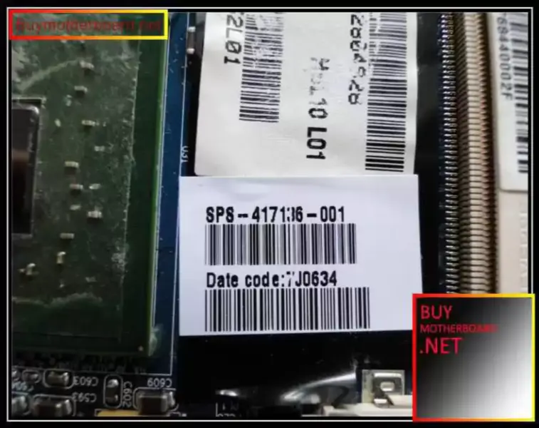 HP DV8000 alaplap 417136-001