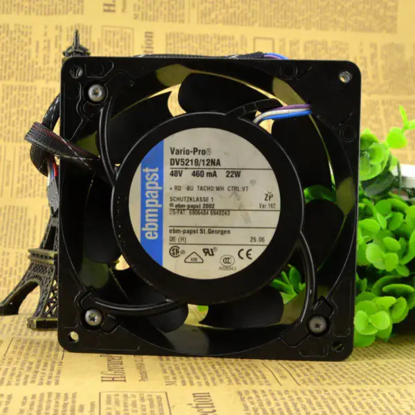DV5218/12NA papst 48V 22W 0.46A 13CM 12738 12.7cm ventilátor