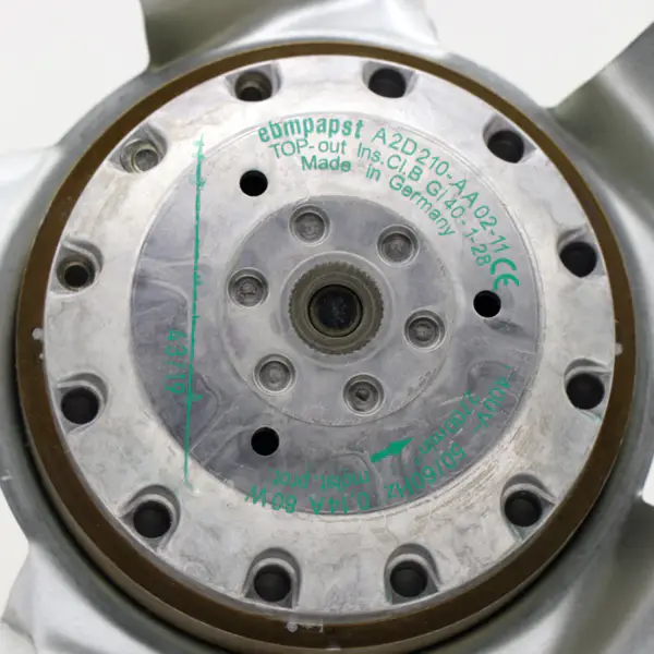 ebmpapst AC axiális ventilátor 400V 80W 2700 RPM A2D210-AA02-11 Motor ventilátor Elektromos vezérlőszekrény ventilátor