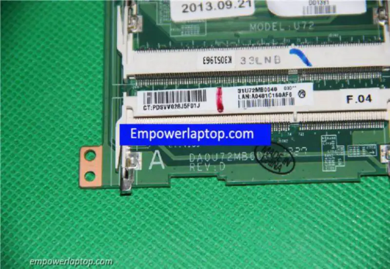 HP 727202-501 DA0U72MB6D0 A8-5545M alaplap