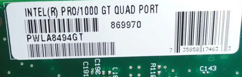 Intel PRO/1000 GT négyportos szerveradapter PWLA8494GT 82546GB