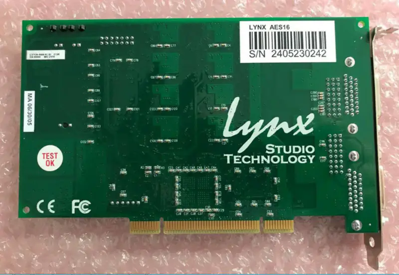 Lynx AES16 8 csatornás AES/EBU PCI audio interfész A/D/A 192kHz / DAB/Streaming