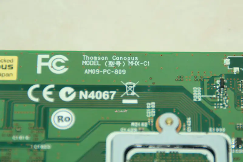 Canopus FIRECODER Blu-ray MHX-C1 PCI X1 nagy sebességű hardverkártya AM09-PC-809