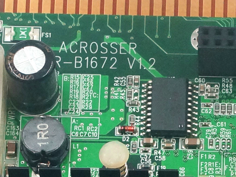 acrosser AR-B1672 V1.2 ipari alaplap