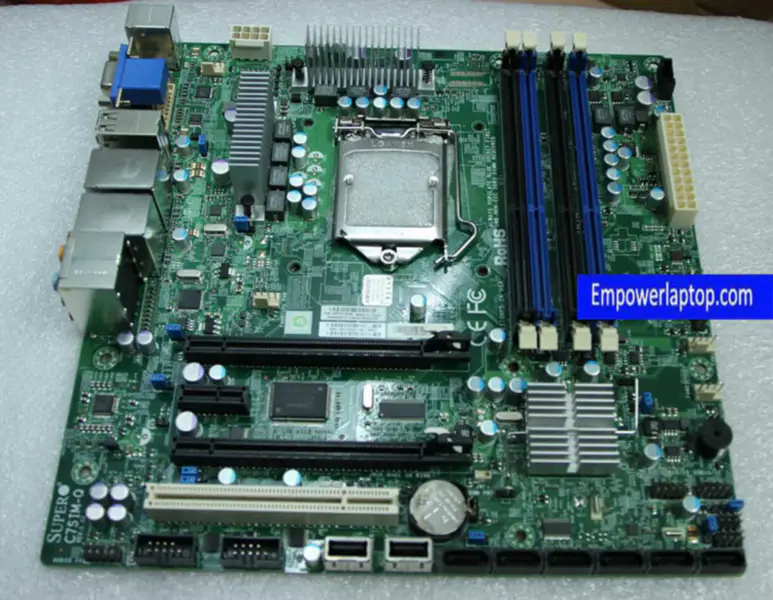 SuperMicro C7SIM-Q 1156 tűs szerver alaplap Dual NIC támogatja az I3 I5 I7 Xeon CPU-kat
