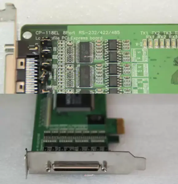 MOXA CP-118EL 8 portos RS-232/422/485 PCIe SERIAL CARD ipari alaplap
