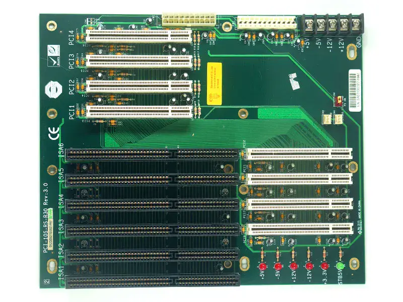 IEI PCI-10S-RS-R30 Rev:3.0 háttértárlap IEI PCI-10S-RS-R30 Rev:3.0