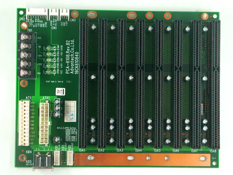 Advantech IPC-6608 PCA-6108 Rev.B2 8-helyes ipari háttértárcsalád