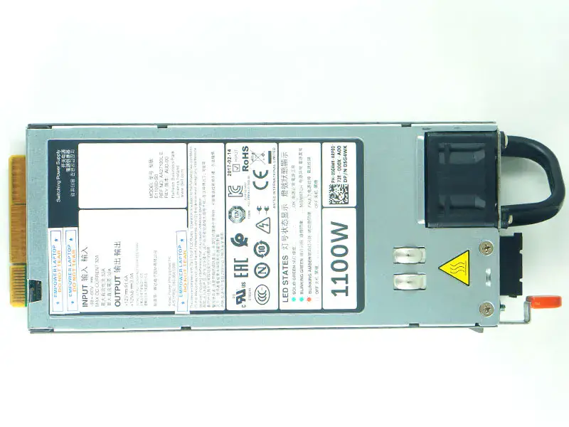 1100W DC tápegység tápegység Dell R620 R630 R720 R730XD R520 NX3200 1100W 5G4WK Y1MGX E1100D-S0 Dell R620 R620 R630 R730XD R520 NX3200 1100W 5G4WK Y1MGX E1100D-S0