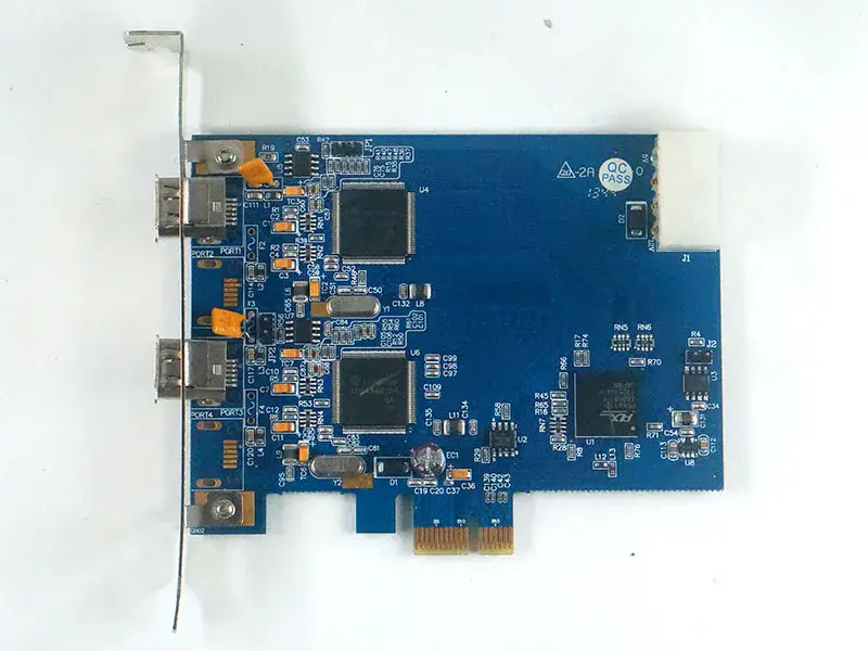 FWX2-PCIE10 Rev: 1.1 FWX2-PCIE10-2 1394-es rögzítőkártya