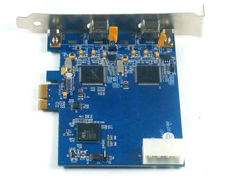 FWX2-PCIE10 Rev: 1.1 FWX2-PCIE10-2 1394-es rögzítőkártya