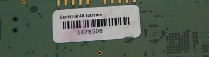 Blackmagic Design DeckLink 4K Extreme rögzítőkártya