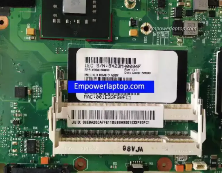Toshiba satellite E105 GM45 6050A2218301-MB-A03 alaplap