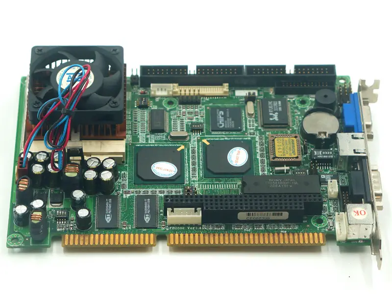 FB2502 VER:1.4 alaplap CPU-val és FAN-nal