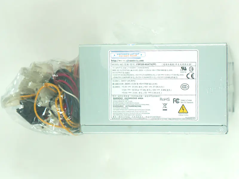 FSP Advantech ATX -5V 610L 250W-os tápegység FSP250-60ATV(PF) FSP250-60GTV PS8-250ATX-ZE FSP250-60ATV(PF) FSP250-60GTV PS8-250ATX-ZE tápegységhez