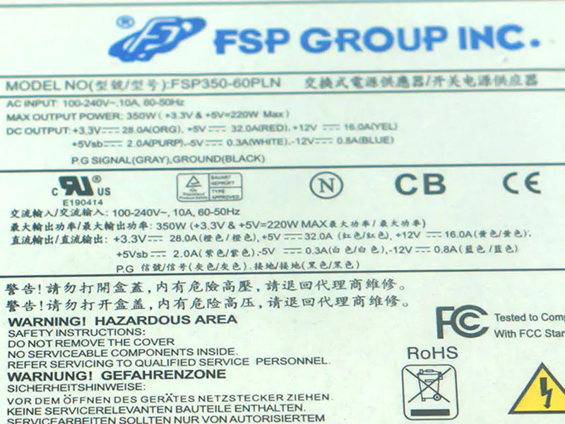 FSP -5V 350W-os kapcsoló tápegység FSP350-60PLN FSP350-60PLN tápegységhez