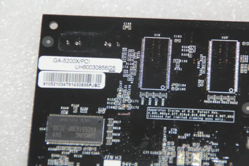 GeForce Original GA-5200X/PCI 128M DVI VGA grafikus kártya Videokártya Videokártya