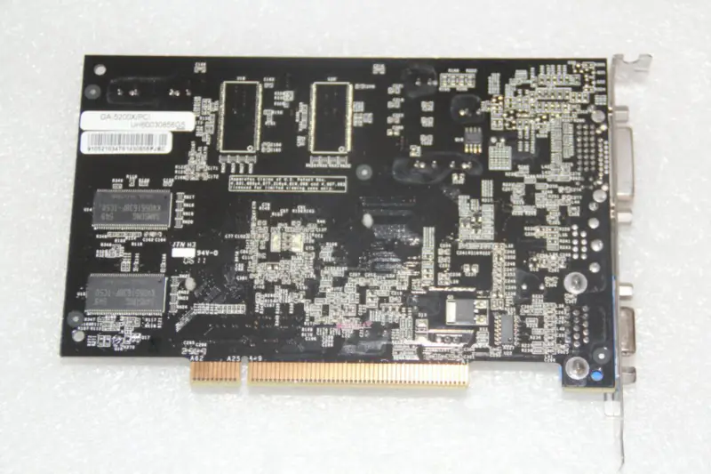 GeForce Original GA-5200X/PCI 128M DVI VGA grafikus kártya Videokártya Videokártya