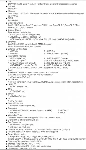 IEI IMBA-H810-R10 IMBA-H810-ECO-R10 Rev:1.0 alaplap