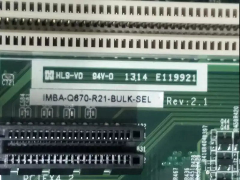 IEI IMBA-Q670-R21 REV 2.1 006B216-00-210-RS Ipari berendezések alaplapja