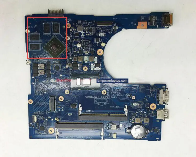 Dell 5559 AAL15 LA-D071P alaplap 5559 AAL15 LA-D071P