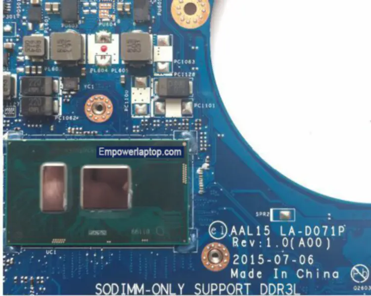 Dell 5559 AAL15 LA-D071P alaplap 5559 AAL15 LA-D071P