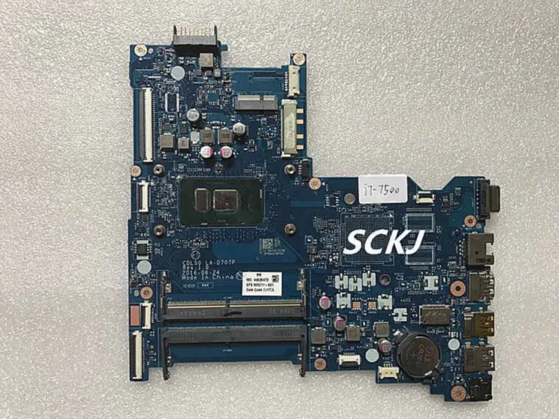 HP 15-AC 15-AY LA-D707P 909211-601 909211-001 i7-7500U alaplap