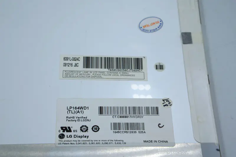 LG LP164WD1-TLA1 LCD panel