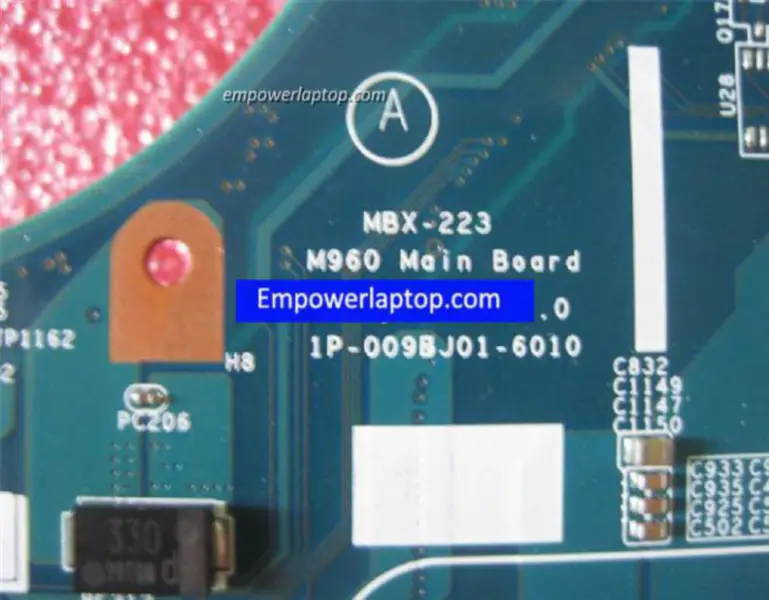 Sony VPCEB M960 MBX-223 1P-009BJ01-6010 alaplap