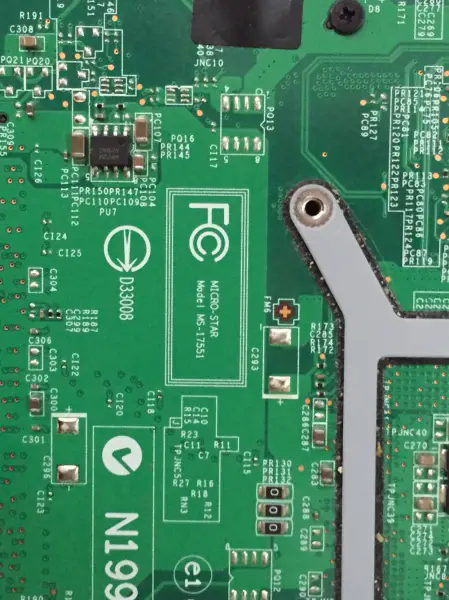 MSI CR70 MS-17551 alaplap