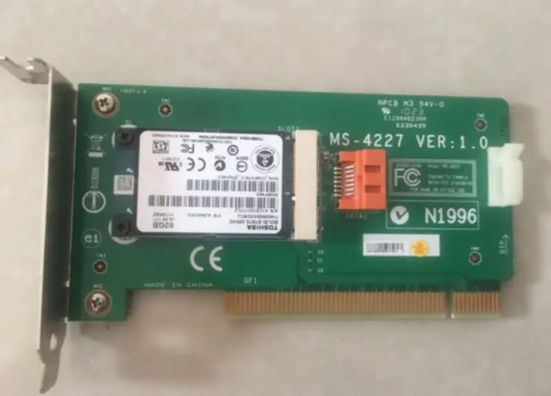 MICRO-STAR MS-4227 VER:1.0 szilárdtest-meghajtó adapter 62G SSD-vel