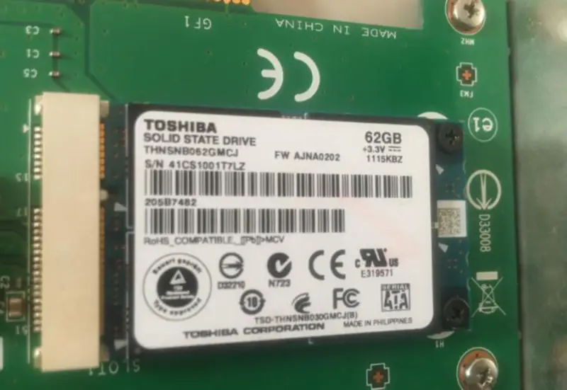 MICRO-STAR MS-4227 VER:1.0 szilárdtest-meghajtó adapter 62G SSD-vel