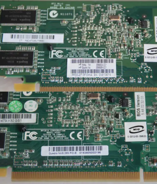 Quadro NVS 285 128MB 64 bites PCI Express x16 grafikus kártya 128MB PCI Express x16