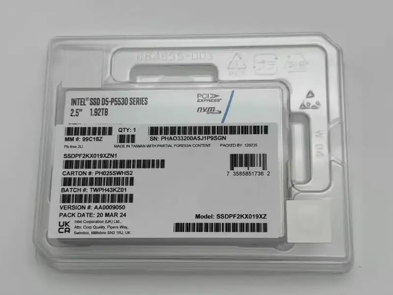 Intel P5530 sorozatú SSD